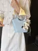 Bolsa de Mão Nicho Coreana Transfronteiriça Estilo Cesta para Mulheres 2026 Nova Primavera Vintage Bolsa Saco de Ombro Único Transversal