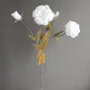 Ramo de Arreglo Floral Francés Simulado con 4 Cabezas de Flores de Lisianthus Campana, Venta Caliente Transfronteriza Decoración de Diseño para Hogar y Boda al por Mayor
