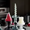 Suporte de Vela Coluna Romana Ins Jantar Romântico à Luz de Velas Hotel Casamento Comida Ocidental Aniversário Vestido Vela Sem Fumaça