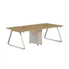 Mesa Larga de Conferencia Personalizada Estilo Chino Nuevo, Escritorio y Silla de Oficina para Negociación de Empleados, Escritorio de Diseño para Mesa de Reunión y Capacitación en Sala de Conferencias