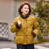 Chaqueta Abrigo de Algodón de Moda Más Vendida para Mujer de Mediana Edad y Anciana Ropa de Algodón Corta Engrosada Ropa de Invierno Chaqueta de Algodón Elegante para Señora Mayor