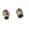 Base Conector M8 3 Pinos 4 Pinos 5 Pinos 6 Pinos Tipo Solda Painel Fixo Plugue de Aviação Soquete Terminal