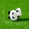 Mini Figura Linda de Panda Pequeño para Paisajismo en Miniatura, Accesorio de Decoración para Jardín DIY, Mini Adorno