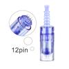 Agulha de microagulha azul A6 A1 transfronteiriça, instrumento elétrico nano-importado, mesoderme MTS, microchip, cristal 42 agulhas