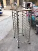 Rejilla de Horneado Espesada de Acero Inoxidable, Carro de Horneado Móvil, Rejilla Estable para Pan, Rejilla de Secado de Bandejas Múltiples, Carrito Comercial para Pasteles