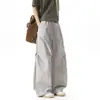 Pantalones de senderismo elegantes para exteriores, holgados y ligeros, pantalones militares verdes tipo paracaídas para hombre, pantalones deportivos de pierna ancha para verano, estilo militar plisado