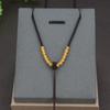 Colgante Delgado Tejido a Mano con Cuerda Colgante Cuerda Oro Jade Pei Jade Hetian Cordón para Collar Colgante para Mujer
