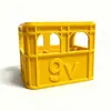 Caja de Almacenamiento de Baterías Apilable Estilo Marco de Cerveza Impresa en 3D para Baterías Aa, Aaa, 18650, 21700, 9V