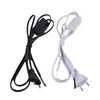 Suministro en stock enchufe redondo doble estándar europeo cable con interruptor 303 interruptor de botón estándar europeo cable de alimentación lámpara de mesa cable con interruptor 303