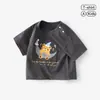 Camiseta de manga corta de verano para bebé Top de verano para niño Camiseta fina de manga corta para bebé Ropa holgada de verano para niños Ropa para niños