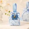 Caja de Dulces para Boda 2026, Bolsa de Regalo de Alta Gama para Boda y Compromiso, Personalización de Bolsa de Regalo de Dulces sin Plegar