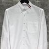 Camisa TIME BREATHE TB para hombre, nueva marca de moda, cuello de cuatro barras, Oxford Spinning tb, camisa de manga larga, top