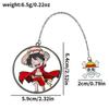 Viaje Rey Pelirrojo Canción Ji Fan Persona Marcapáginas Creativo One Piece Rey Luffy Dibujo Animado Marcapáginas de Metal Clip Regalo para Fans