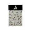 Yitu Estampa de Formiga Flor de Folha de Ouro Adesivos para Unhas Fofos Doces Estilo Chinês Flor Adesivos Decorativos Yt6431