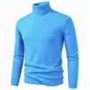 2026 Nuevo Suéter de Punto de Invierno Transfronterizo para Hombre Ajustado de Cuello Alto Ropa de Punto Talla Grande Moda Casual Camisa Base