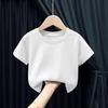 Camiseta de manga corta 100% algodón para niñas, ropa de verano para niños, ropa para bebés, top holgado de verano para niñas.