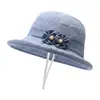 Sombreros de tela finos estilo primavera y verano para mujeres de mediana edad y mayores, Sombreros elegantes para madres, Sombreros para ancianos, Sombreros de abuela, Sombreros de pescador a la moda