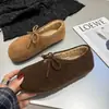 2026 Sapatos Femininos Versáteis Slip-On Quentes Artísticos Estilo Floresta Retrô com Laço, Mocassins Femininos de Tamanho Grande