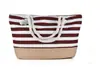 Nueva Bolsa de Playa Transfronteriza Rayada Exportación Bolso Casual Amazon Bolso de Axila Bolso de Hombro para Mujer Bolso de Lona para Mujer