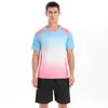 Uniformes de Futebol de Manga Curta e Conjuntos Esportivos para Comércio Exterior Transfronteiriço da Amazon, Personalizados para Adultos e Crianças, Uniformes de Competição e Uniformes de Treinamento