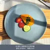Prato de comida ocidental em relevo estilo europeu, prato grande retrô, prato de cerâmica de alta qualidade, bife de luxo leve e Paglionella com micro defeito
