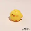 Pollito Amarillo Tridimensional Jardinería DIY Muñeca Decorativa de Resina DIY Adornos Decorativos para Coche Escritorio Colgante para Llavero
