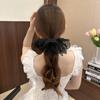 Goma para el Pelo con Forma de Falda de Encaje de Doble Capa, Elegante Accesorio para el Cabello, Cuerda para Recoger el Cabello en Cola Baja, Scrunchie Dulce, Scrunchies al por Mayor