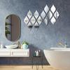 Gotas de Agua Transfronterizas Espejo Acrílico Pegatinas de Pared Espejo Decorativo de Lágrima Autoadhesivo Fondo de Pared de Sala de Estar Estereoscopio de Diamante