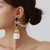 Brincos Pesados Transfronteiriços Estilo Único Duas Formas Vazados Vintage Distintivos para Mulheres Exagerados Bohemian com Franjas de Miçangas