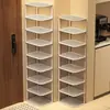 Puerta de Entrada de Casa de Alquiler Zapatero Estilo Estrecho Ahorrador de Espacio Hogar Multicapa Simple Estante Organizador de Almacenamiento de Zapatos