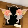 Guofeng Borla Fresco y Estilo Antiguo Nuevo Hanfu Lolita Adorno para la Cabeza Flor de Mariposa Flor de Seda Pinza para el Cabello Accesorios para el Cabello