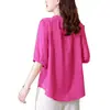 Blusas de Verão para Mulheres de Meia-Idade e Idosas, Estilosas e Rejuvenescedoras, Modernas, Casuais, Soltas, Confortáveis, Versáteis
