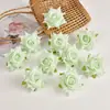 Rocío Simulado Gota de Agua Cabeza de Rosa Rizada Accesorios DIY Flor Falsa Flor de Seda Pasador de Pelo Accesorios para el Cabello Accesorios Decorativos Materiales