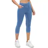 Jeans cropped de mujer de alta elasticidad más vendidos de Amazon, pantalones ajustados de color liso, pantalones de yoga casuales adelgazantes, pantalones deportivos de punto