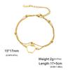 Pulsera de Fruta de Acero de Titanio Cortado en Caliente Transfronteriza Europea y Americana con Colgante de Manzana Hueca Pulsera para Mujer de Acero Inoxidable 304