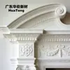 Gesso Europeu Arco Curvo Entrada Esculpida Pedimento Componente Hall de Entrada Porta de Arco Moldura Superior Materiais de Construção Fabricante