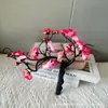 Simulação de Wintersweet ramos de Wintersweet arranjo de flores bonsai decoração todos os tipos de Wintersweet shopping center decoração interna e externa simulação de flor de ameixa