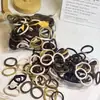 Elástico de Cabelo Sem Costura Cor de Café 4cm, Scrunchie de Toalha de Alta Elasticidade Cor de Chá com Leite, Corda de Cabelo para E-commerce Transfronteiriço, Vendido por Peso, Elástico de Cabelo Feminino