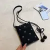 Shuai Mijia 2026 Bolso de Hombro Nuevo de Lunares de Nicho, Bolso Cruzado Retro Exquisito y a la Moda, Bolso Simple para Teléfono para Viajes Diarios