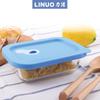 Caixa de vidro borossilicato alto para conservação de alimentos direto da fábrica, pode ser usada no micro-ondas para facilitar o trabalho e a lancheira escolar.