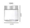 Botella de Vidrio Transparente para Crema al por Mayor Botella Vacía Botella Esmerilada para Crema Facial Botella Sellada para Crema de Ojos Botella Pequeña de Muestra Cosmética