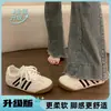 Tênis de treino alemão vermelho retrô para mulheres, novo modelo 2026, tênis esportivos de sola grossa, tênis casuais, sapatos femininos, extremamente estilosos, sapatos Forrest Gump
