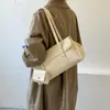 Bolsa tote minimalista estilo coreano para mulheres, nova moda outono 2026, grande capacidade, para trabalho, uso diário, ombro, axila