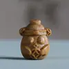 Sândalo Verde Escultura Personalizada Acessórios de Desenho Animado Artesanato DIY Pulseira Acessórios de Contas de Oração Corrente de Celular Pingente