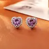 Pendientes de Tachuela de Circonita de Color Brillante de Gama Alta, Pequeños y Delicados, Simples y Elegantes, Lujo Ligero, Pendientes Versátiles para Hombres y Mujeres