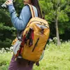 Mochila de viagem para trilha ao ar livre, mochila de viagem leve com estampa de letras, nova mochila para esportes de camping e ciclismo