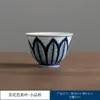 Xícara Pu'er Cor de Esmalte Paisagem Xícara Mestra Xícara Única Xícara de Chá Cerâmica High-end Porcelana Azul e Branca Pintada à Mão Conjunto Completo de Chá