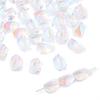 10 cuentas de cristal de vidrio mágico de aurora irregulares para pulsera de cuentas DIY antigua, material de accesorios hecho a mano