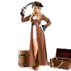 Nuevos Disfraces de Cosplay de Halloween Piratas del Caribe Capitán Jack Sparrow para Adultos, Hombres y Mujeres, Disfraces para Actuaciones Basados en el Guion