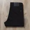 Pantalones Vaqueros Casuales para Hombre de Pierna Recta, Nylon Gris Claro Delgado de Verano Europeo, Resistentes a las Arrugas, No Requieren Planchado, Elásticos en Cuatro Direcciones, Caída Suave